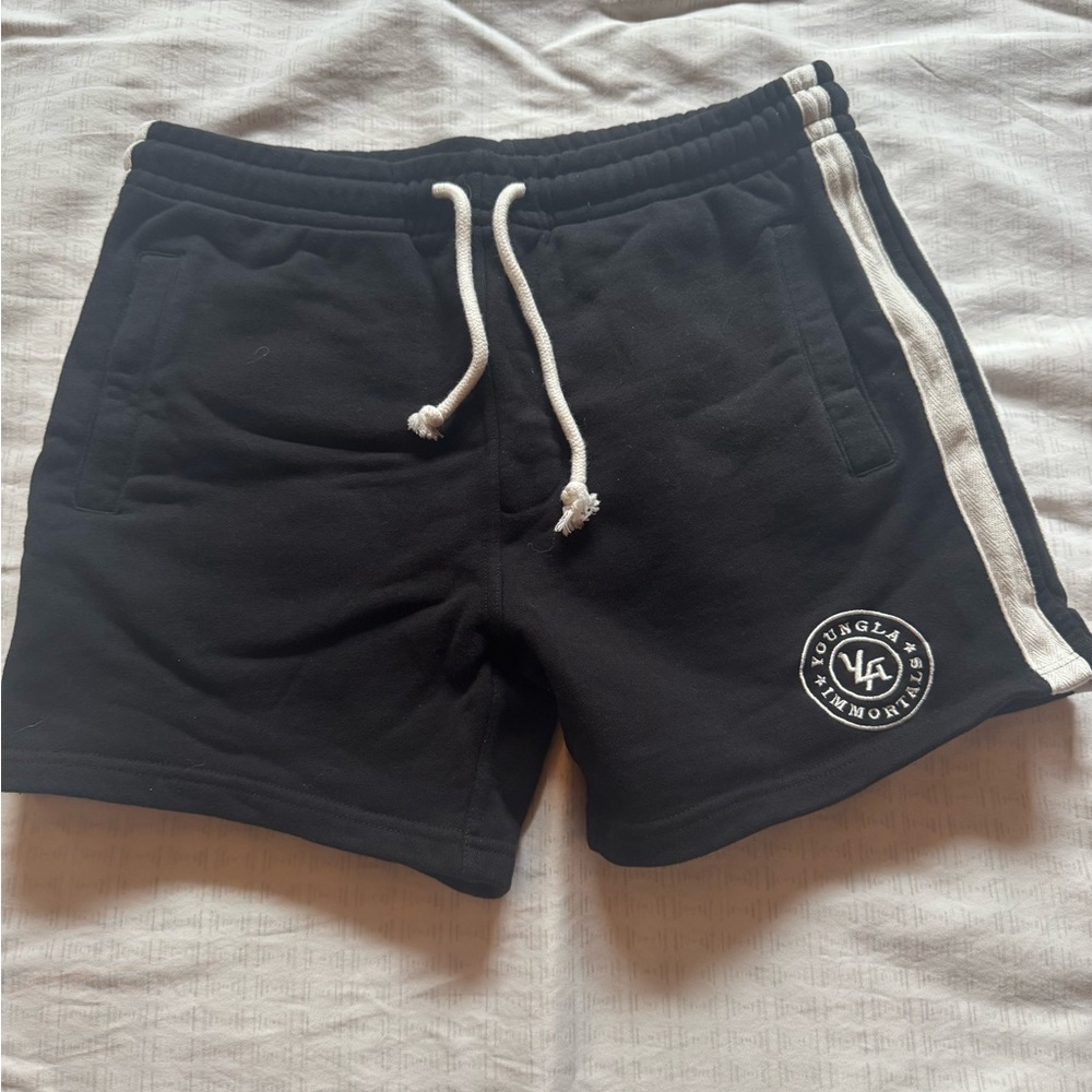 YoungLA Black Fleece Shorts